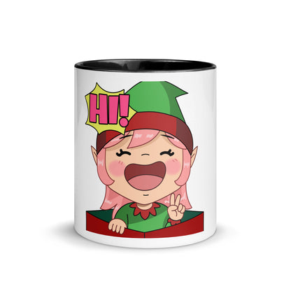 Hi Emoji Mug with Color Inside