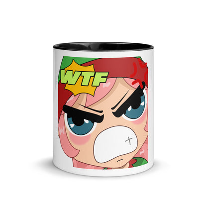 WTF Emoji Mug with Color Inside