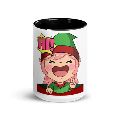 Hi Emoji Mug with Color Inside