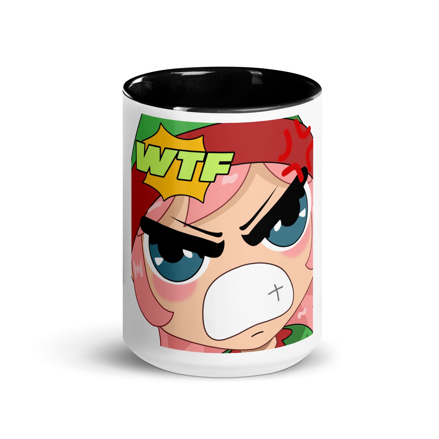 WTF Emoji Mug with Color Inside