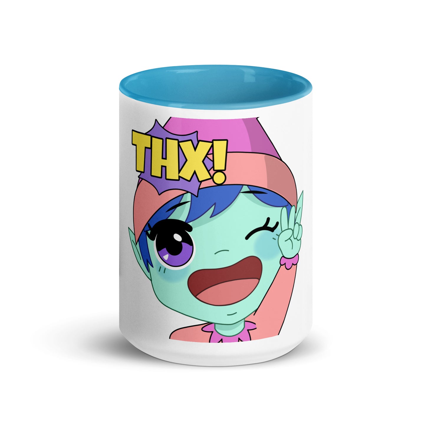 Thx Emoji Mug with Color Inside