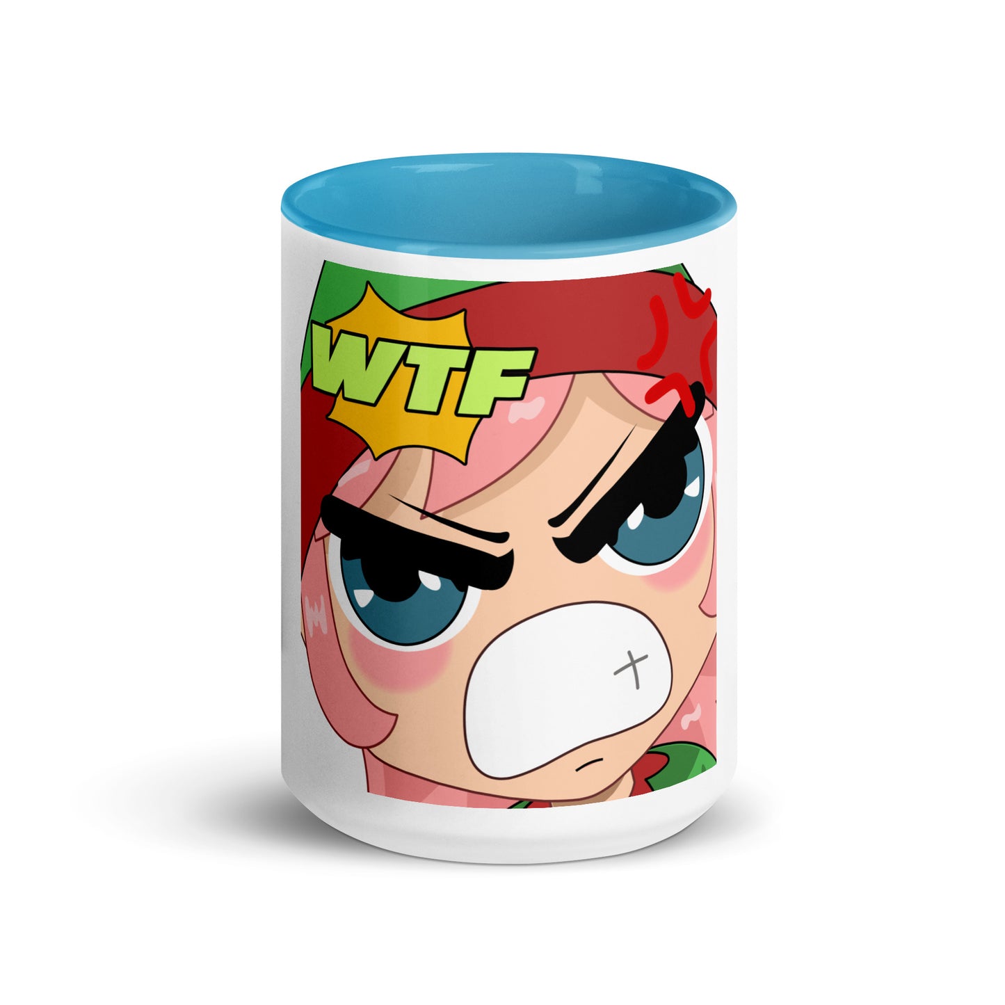 WTF Emoji Mug with Color Inside