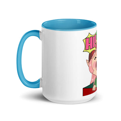 Hi Emoji Mug with Color Inside