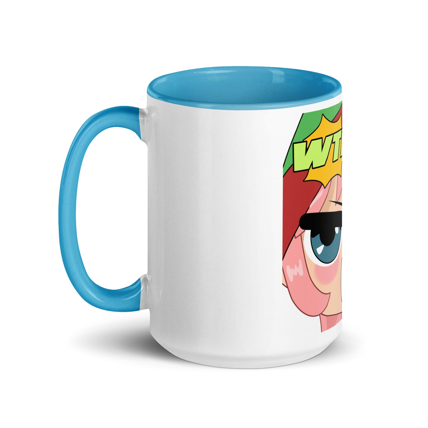 WTF Emoji Mug with Color Inside