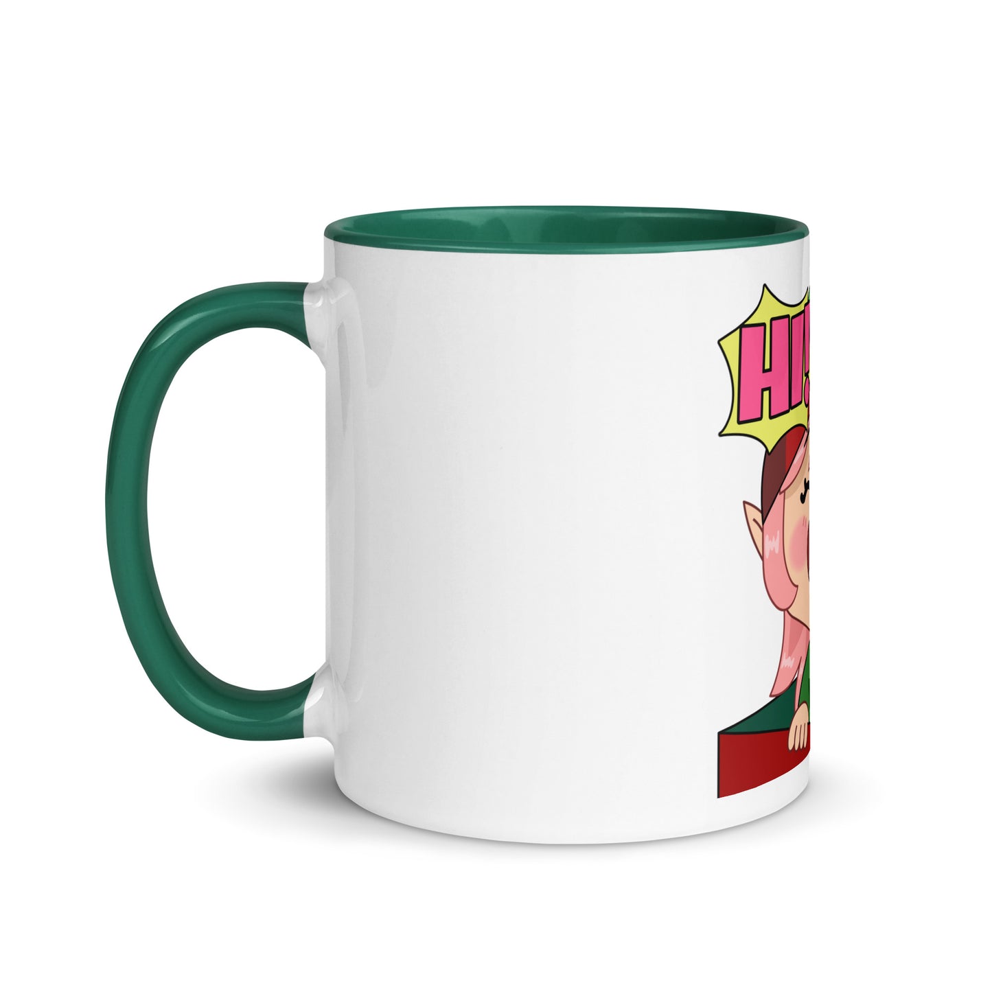 Hi Emoji Mug with Color Inside