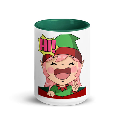 Hi Emoji Mug with Color Inside