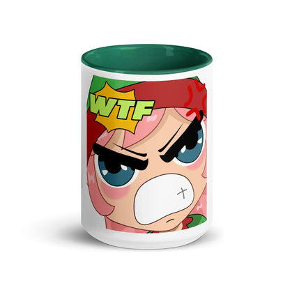 WTF Emoji Mug with Color Inside