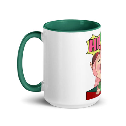 Hi Emoji Mug with Color Inside