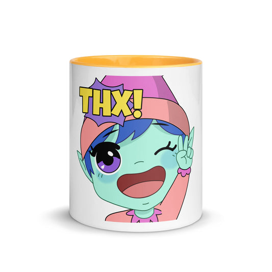 Thx Emoji Mug with Color Inside