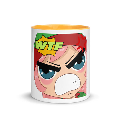 WTF Emoji Mug with Color Inside