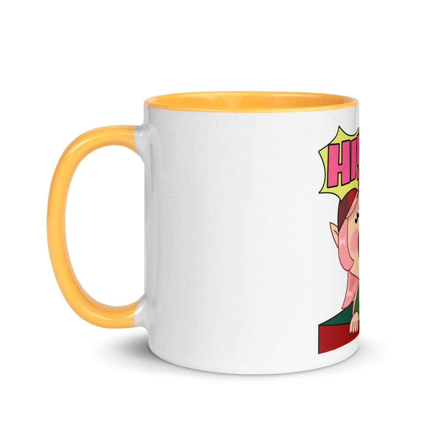 Hi Emoji Mug with Color Inside