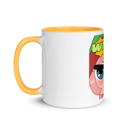 WTF Emoji Mug with Color Inside