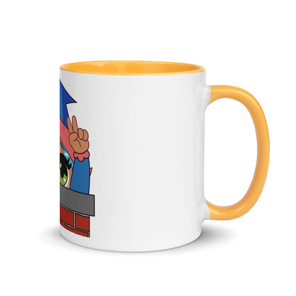 Bye Emoji Mug with Color Inside