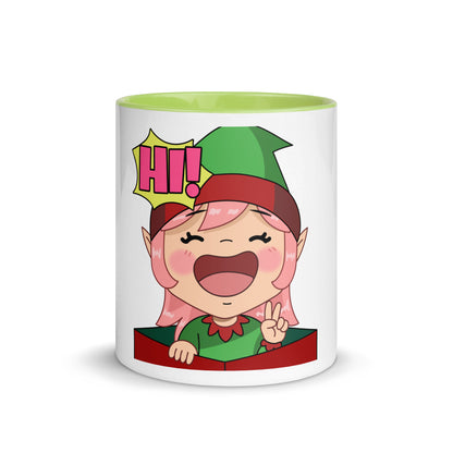 Hi Emoji Mug with Color Inside