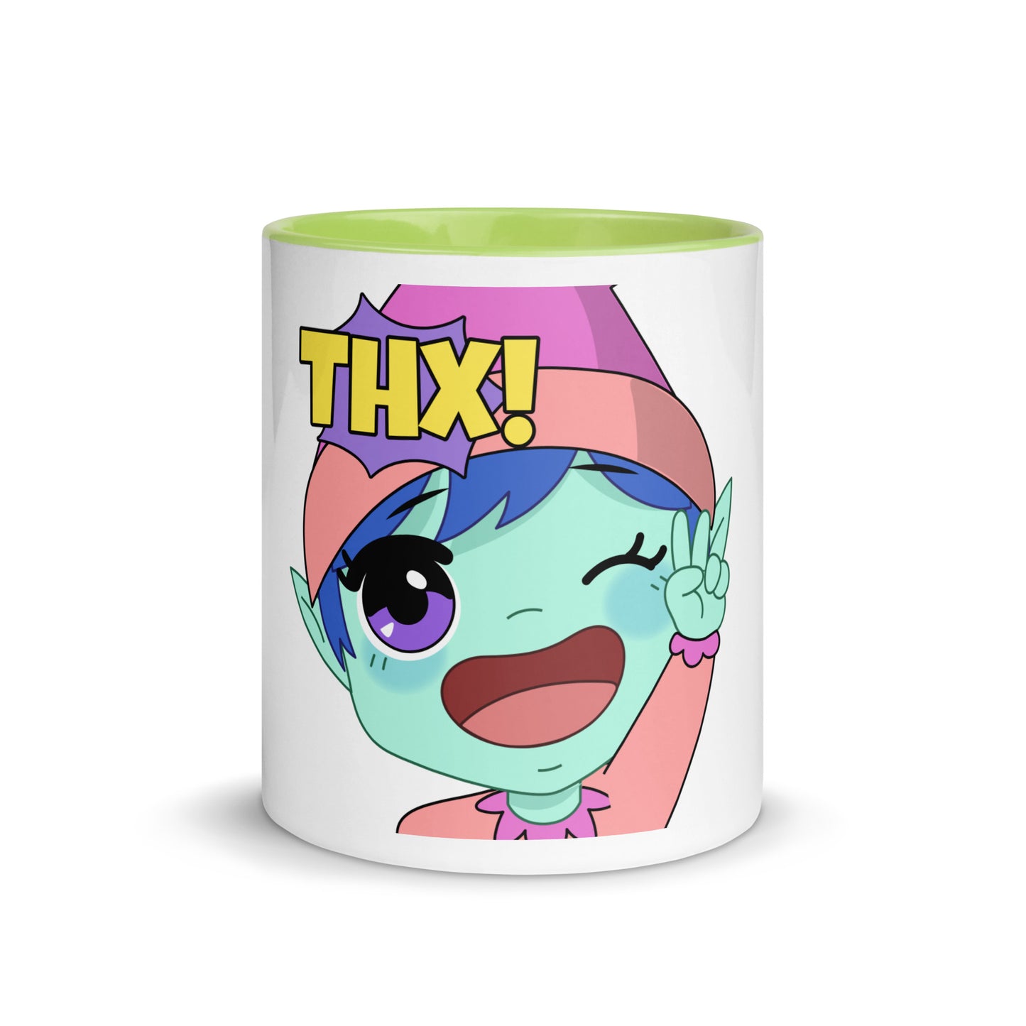 Thx Emoji Mug with Color Inside