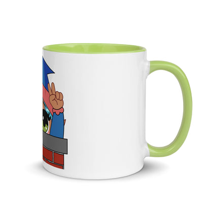 Bye Emoji Mug with Color Inside