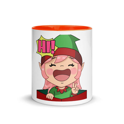 Hi Emoji Mug with Color Inside