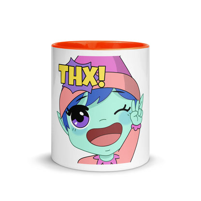 Thx Emoji Mug with Color Inside