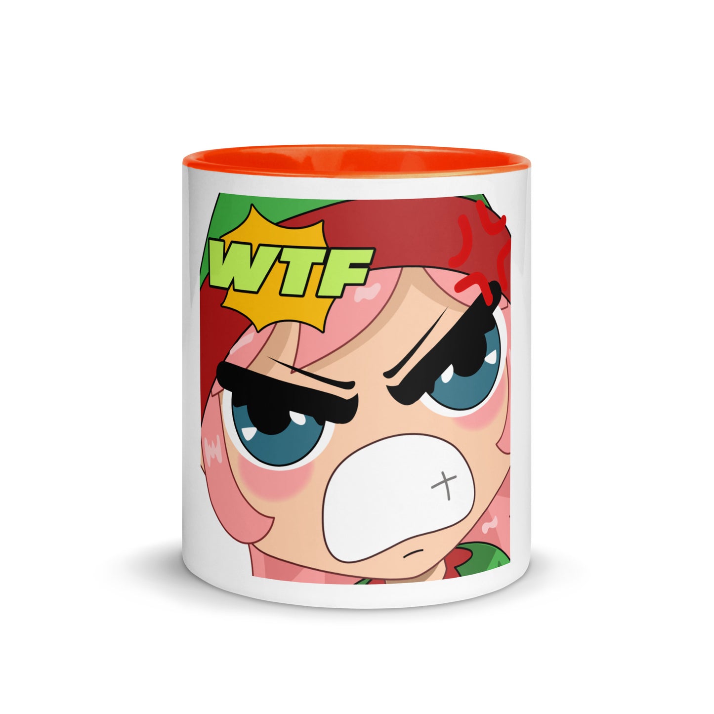 WTF Emoji Mug with Color Inside