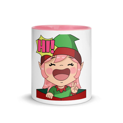 Hi Emoji Mug with Color Inside