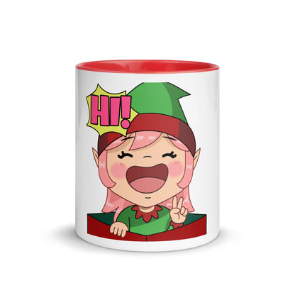 Hi Emoji Mug with Color Inside