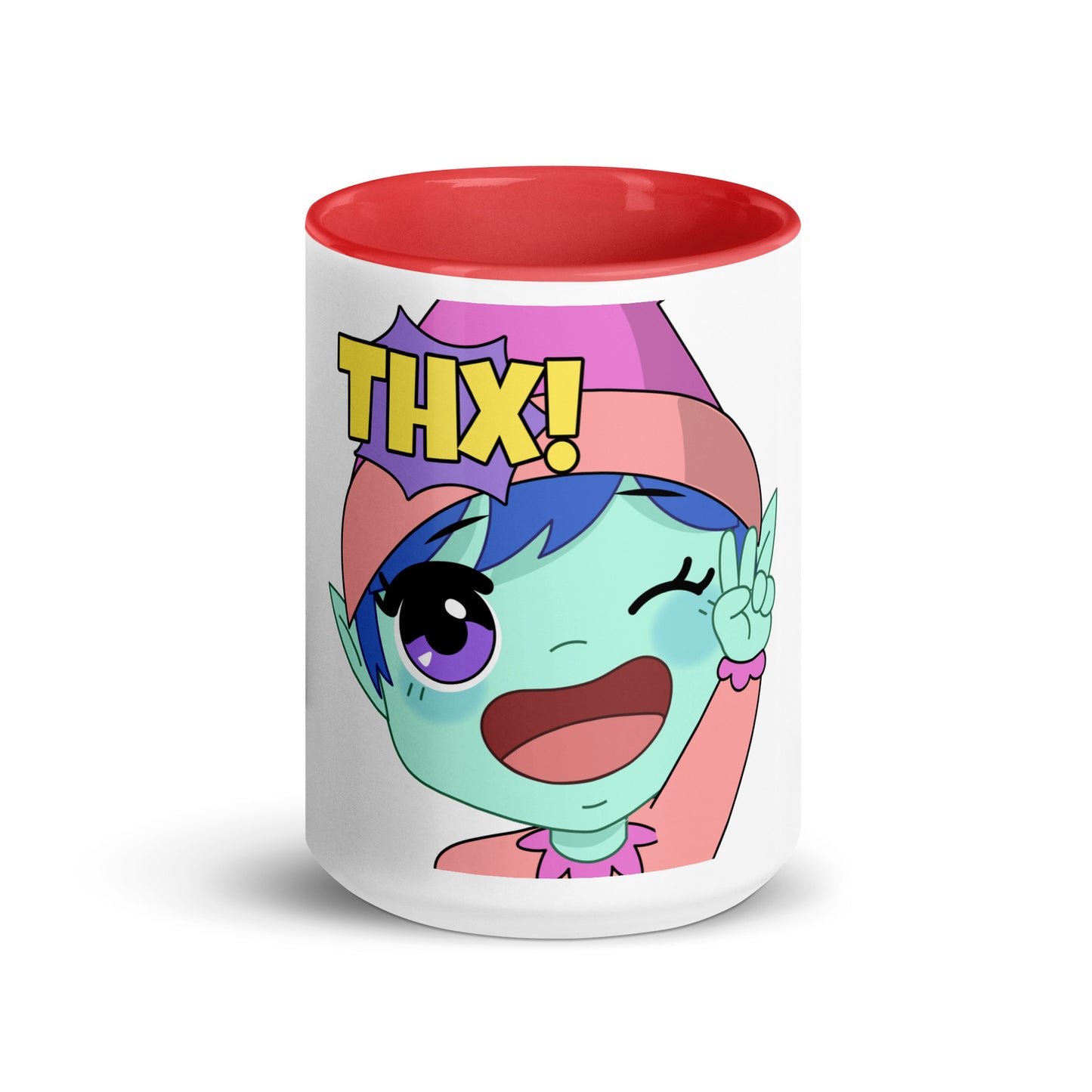 Thx Emoji Mug with Color Inside