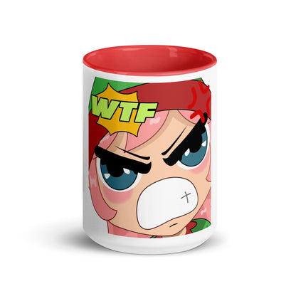 WTF Emoji Mug with Color Inside