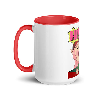 Hi Emoji Mug with Color Inside