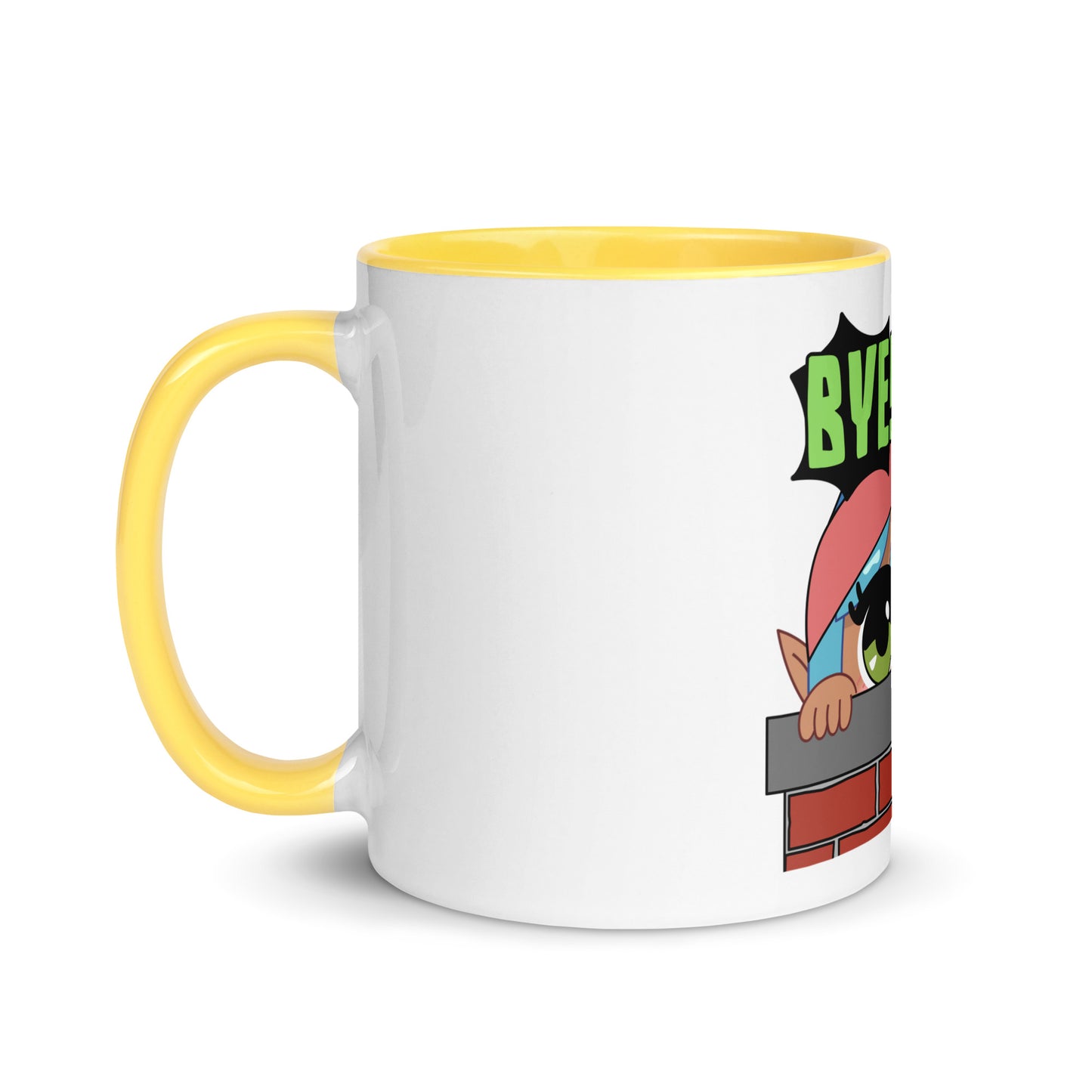 Bye Emoji Mug with Color Inside